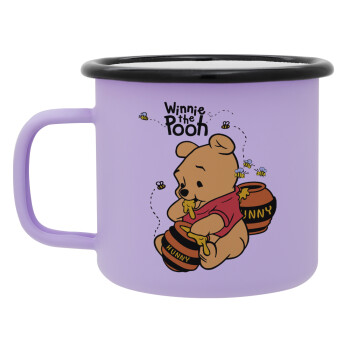 Winnie the Pooh, Κούπα Μεταλλική εμαγιέ ΜΑΤ Light Pastel Purple 360ml