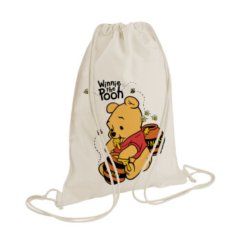 Winnie the Pooh, Τσάντα πλάτης πουγκί GYMBAG natural (28x40cm)