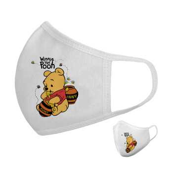 Winnie the Pooh, Μάσκα υφασμάτινη υψηλής άνεσης παιδική (Δώρο πλαστική θήκη)