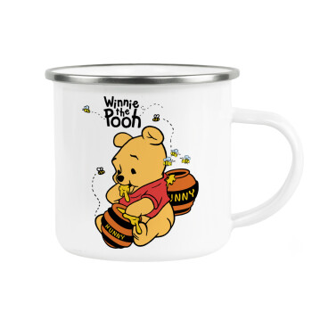Winnie the Pooh, Κούπα Μεταλλική εμαγιέ λευκη 360ml