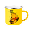 Yellow Enamel Metallic Cup 360ml