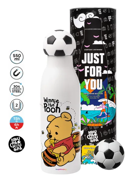 Winnie the Pooh — Soccer Metal mug thermos, double wall, 550ml