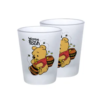 Γουίνι το Αρκουδάκι , Σφηνοπότηρα γυάλινα 45ml του πάγου (2 τεμάχια)