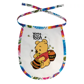 Γουίνι το Αρκουδάκι , Σαλιάρα μωρού αλέκιαστη με κορδόνι Χρωματιστή