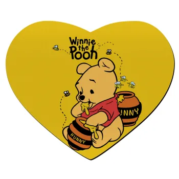 Winnie the Pooh, Mousepad heart 23x20cm