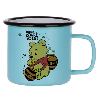 Winnie the Pooh, Κούπα Μεταλλική εμαγιέ ΜΑΤ σιέλ 360ml