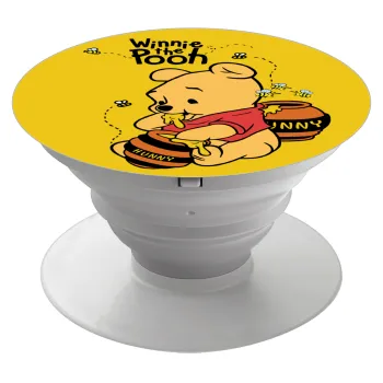 Γουίνι το Αρκουδάκι , Phone Holders Stand  Λευκό Βάση Στήριξης Κινητού στο Χέρι