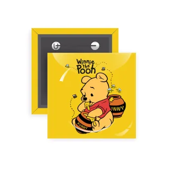 Winnie the Pooh, Κονκάρδα παραμάνα τετράγωνη 5x5cm