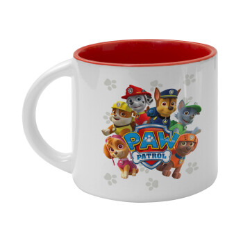 PAW patrol, Κούπα κεραμική 400ml Λευκή/Κόκκινη