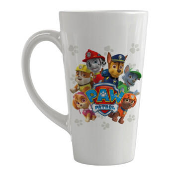 PAW patrol, τα κουτάβια, Κούπα κωνική Latte Μεγάλη, κεραμική, 450ml