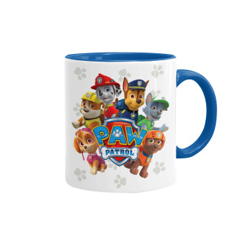 PAW patrol, Mug colored blue, ceramic, 330ml