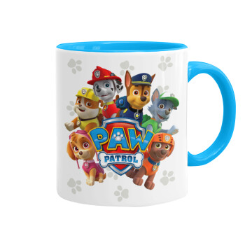 PAW patrol, Mug colored light blue, ceramic, 330ml