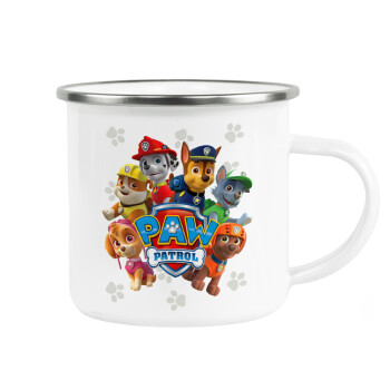 PAW patrol, Metallic enamel cup white 360ml