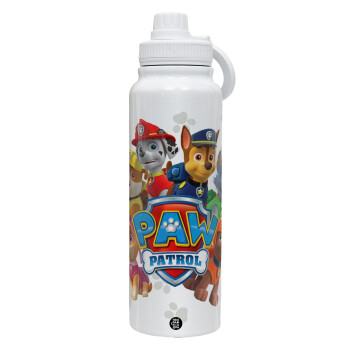 PAW patrol, 1L Stainless Steel Thermal Bottle with Phone Holder & Double Wall Insulation