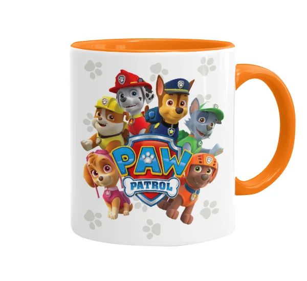 PAW patrol — Mug colored orange, ceramic, 330ml