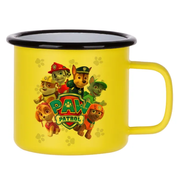PAW patrol — Κούπα Μεταλλική εμαγιέ ΜΑΤ Κίτρινη 360ml