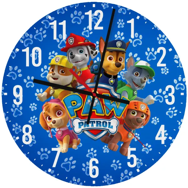 PAW patrol — Ρολόι τοίχου ξύλινο 30cm
