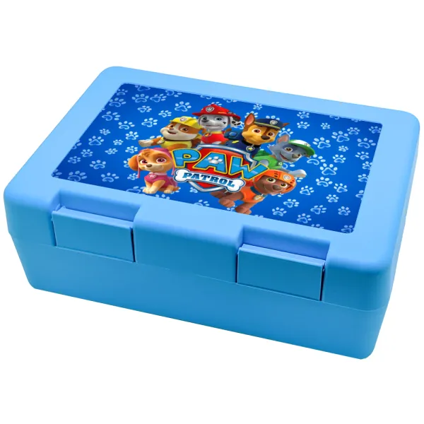 PAW patrol — Παιδικό δοχείο κολατσιού ΓΑΛΑΖΙΟ 185x128x65mm (BPA free πλαστικό)