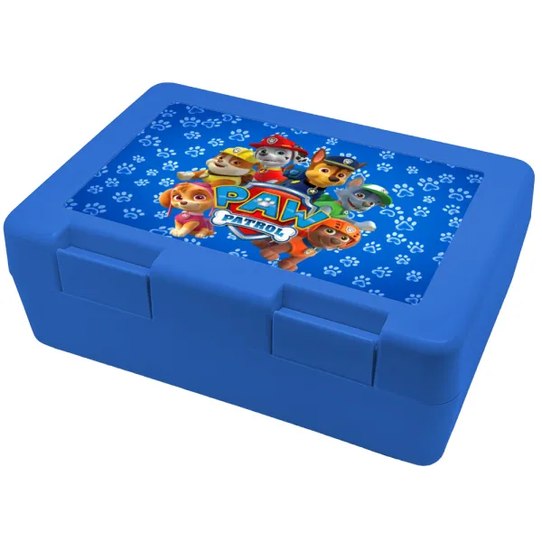 PAW patrol — Παιδικό δοχείο κολατσιού ΜΠΛΕ 185x128x65mm (BPA free πλαστικό)