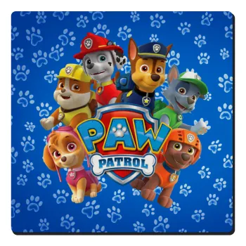 PAW patrol, τα κουτάβια, Τετράγωνο μαγνητάκι ξύλινο 6x6cm