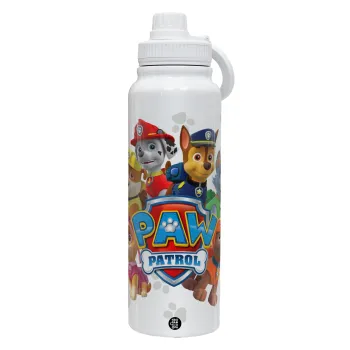 PAW patrol, τα κουτάβια, Θερμός 1L Ανοξείδωτο με Βάση Κινητού & Διπλά Τοιχώματα