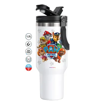 PAW patrol, τα κουτάβια, Mega Tumbler με καπάκι, διπλού τοιχώματος (θερμό) 1,2L