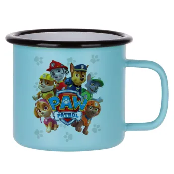 PAW patrol, Κούπα Μεταλλική εμαγιέ ΜΑΤ σιέλ 360ml