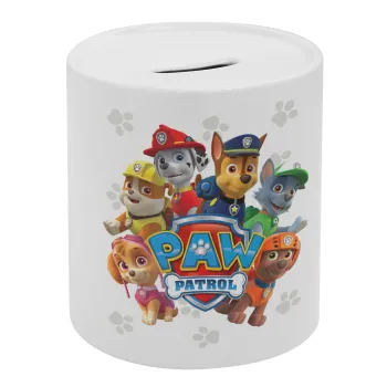 PAW patrol, τα κουτάβια, Κουμπαράς πορσελάνης με τάπα