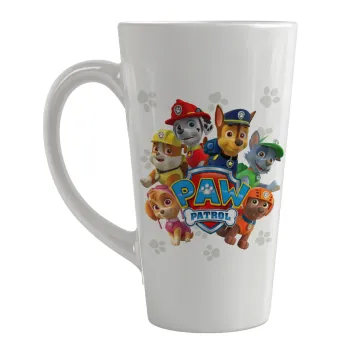 PAW patrol, τα κουτάβια, Κούπα κωνική Latte Μεγάλη, κεραμική, 450ml