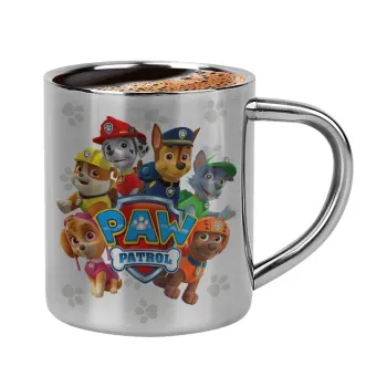 PAW patrol, τα κουτάβια, Κουπάκι μεταλλικό διπλού τοιχώματος για espresso (220ml)