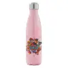 Μεταλλικό παγούρι θερμός Ροζ Ιριδίζον (Stainless steel), διπλού τοιχώματος, 500ml