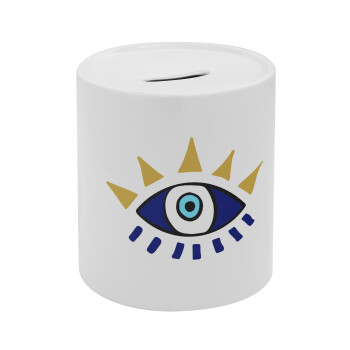 Μάτι, Κουμπαράς πορσελάνης με τάπα