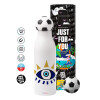 Soccer Metal mug thermos, double wall, 550ml