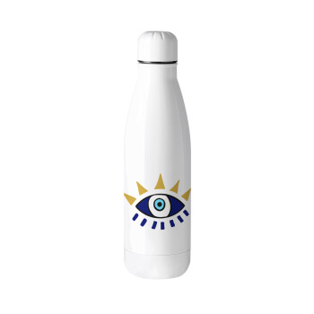 blue evil eye, Metal mug thermos (Stainless steel), 500ml