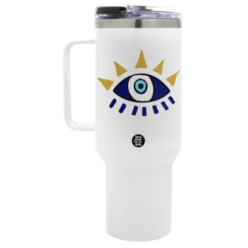 Μάτι, Mega Tumbler με καπάκι, διπλού τοιχώματος (θερμό) 1,2L