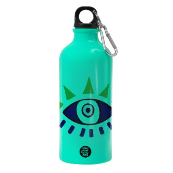 blue evil eye, Water bottle 600ml