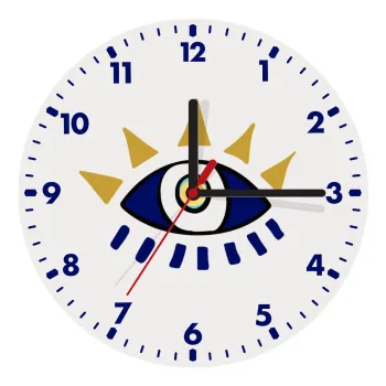 Μάτι, Ρολόι τοίχου ξύλινο (20cm)