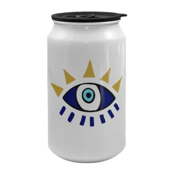 Μάτι, Κούπα ταξιδιού μεταλλική με καπάκι (tin-can) 500ml