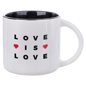 Love is Love, Κούπα κεραμική 400ml Λευκή/Μαύρη