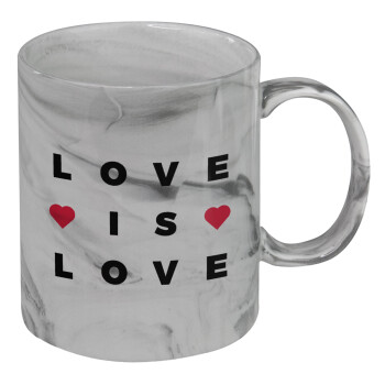 Love is Love, Mug ceramic marble style, 330ml