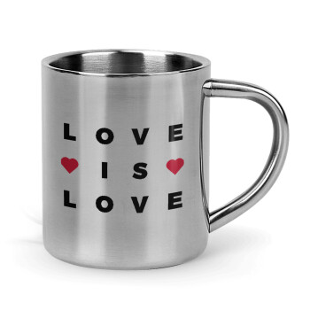 Love is Love, Mug Stainless steel double wall 300ml