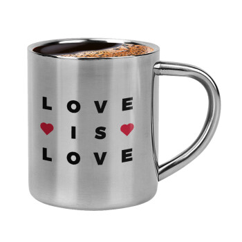 Love is Love, Κουπάκι μεταλλικό διπλού τοιχώματος για espresso (220ml)