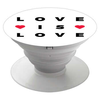Love is Love, Phone Holders Stand  White Hand-held Mobile Phone Holder