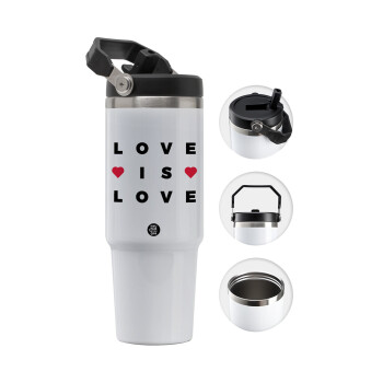 Love is Love, Θερμός Ανοξείδωτο 30oz με χερούλι