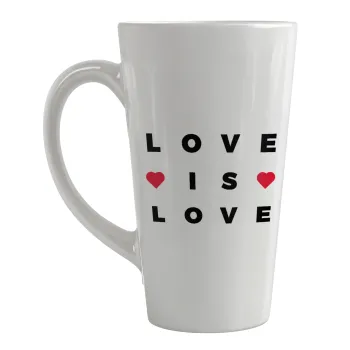 Love is Love, Κούπα κωνική Latte Μεγάλη, κεραμική, 450ml