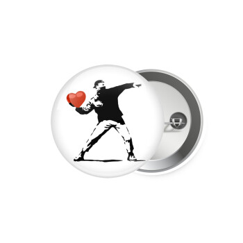 Banksy (The heart thrower), Κονκάρδα παραμάνα 5.9cm