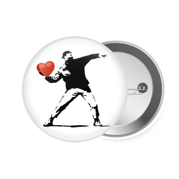Banksy (The heart thrower), Κονκάρδα παραμάνα 7.5cm