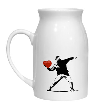 Banksy (The heart thrower), Κανάτα Γάλακτος, 450ml (1 τεμάχιο)