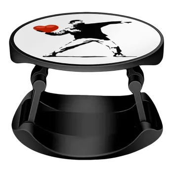 Banksy (The heart thrower), Phone Holders Stand  Stand Βάση Στήριξης Κινητού στο Χέρι