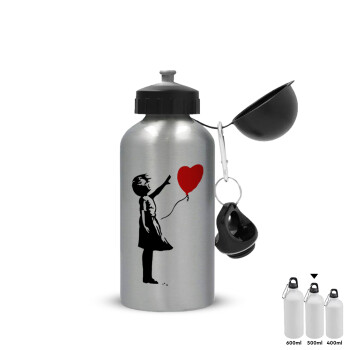 Banksy (Hope), Metallic water jug, Silver, aluminum 500ml